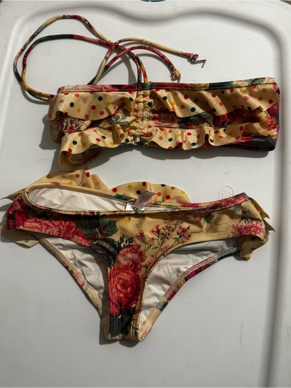 Zimmermann Girls Two Piece Floral Swimsuit size 8
